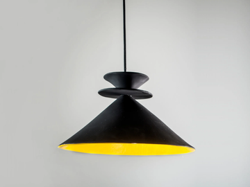 BLACK GAUARGI - LED handmade ceramic pendant lamp by ICI ET LÀ - view 2